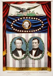 Banner della campagna presidenziale democratica, 1852